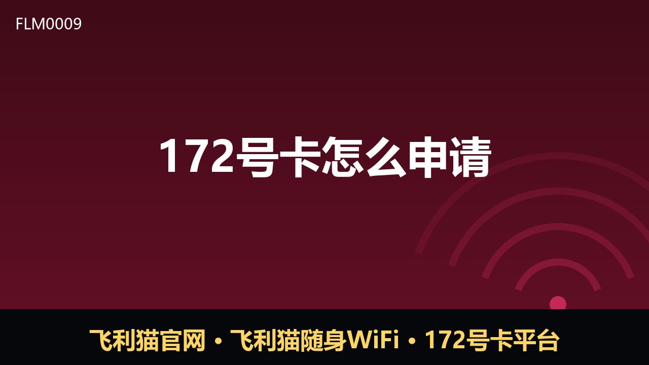 172号卡怎么申请？新手必看的完整流程解析
