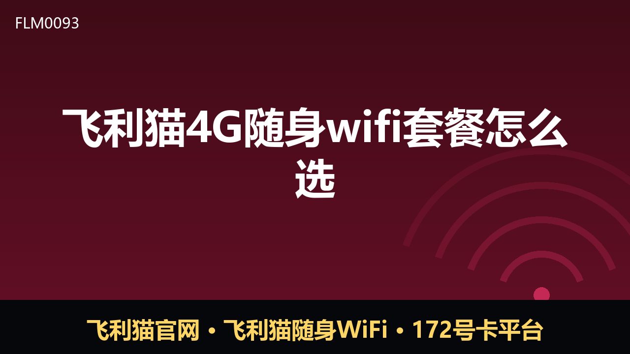 飞利猫4G随身WiFi套餐怎么选？看这四点不踩坑
