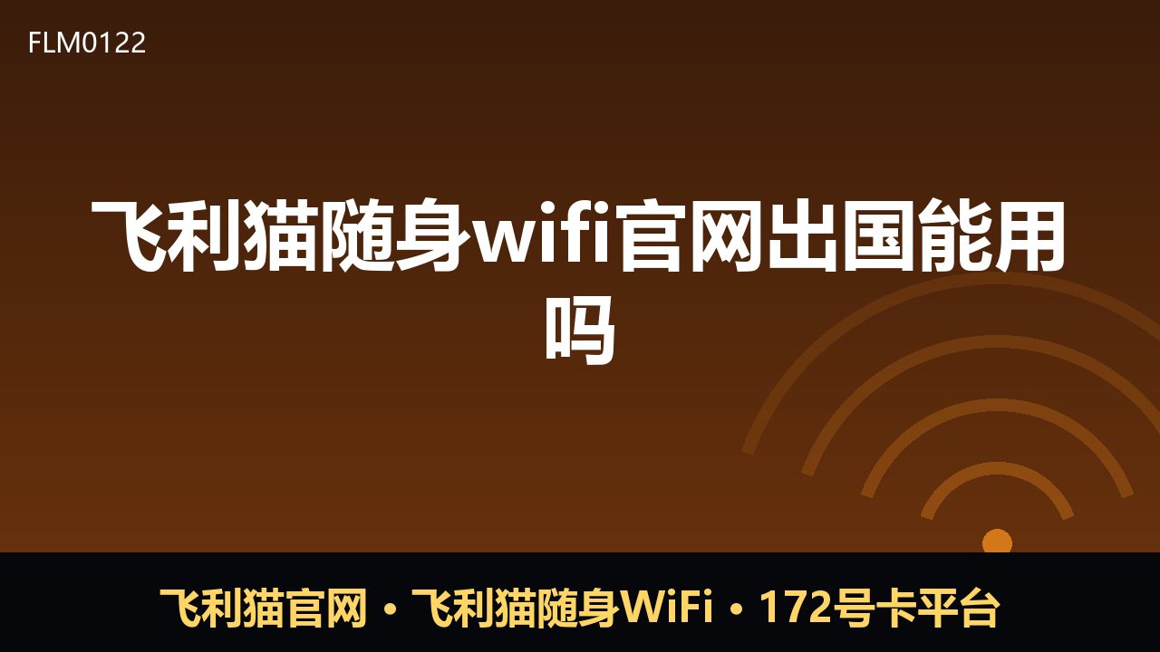 飞利猫随身WiFi出国能用吗？一文说清使用边界（122）